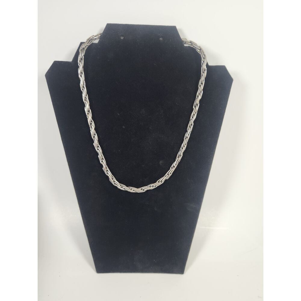 Suarti Sterling Silver Byzantine Chain Necklace Bali BA Indonesia - 61g